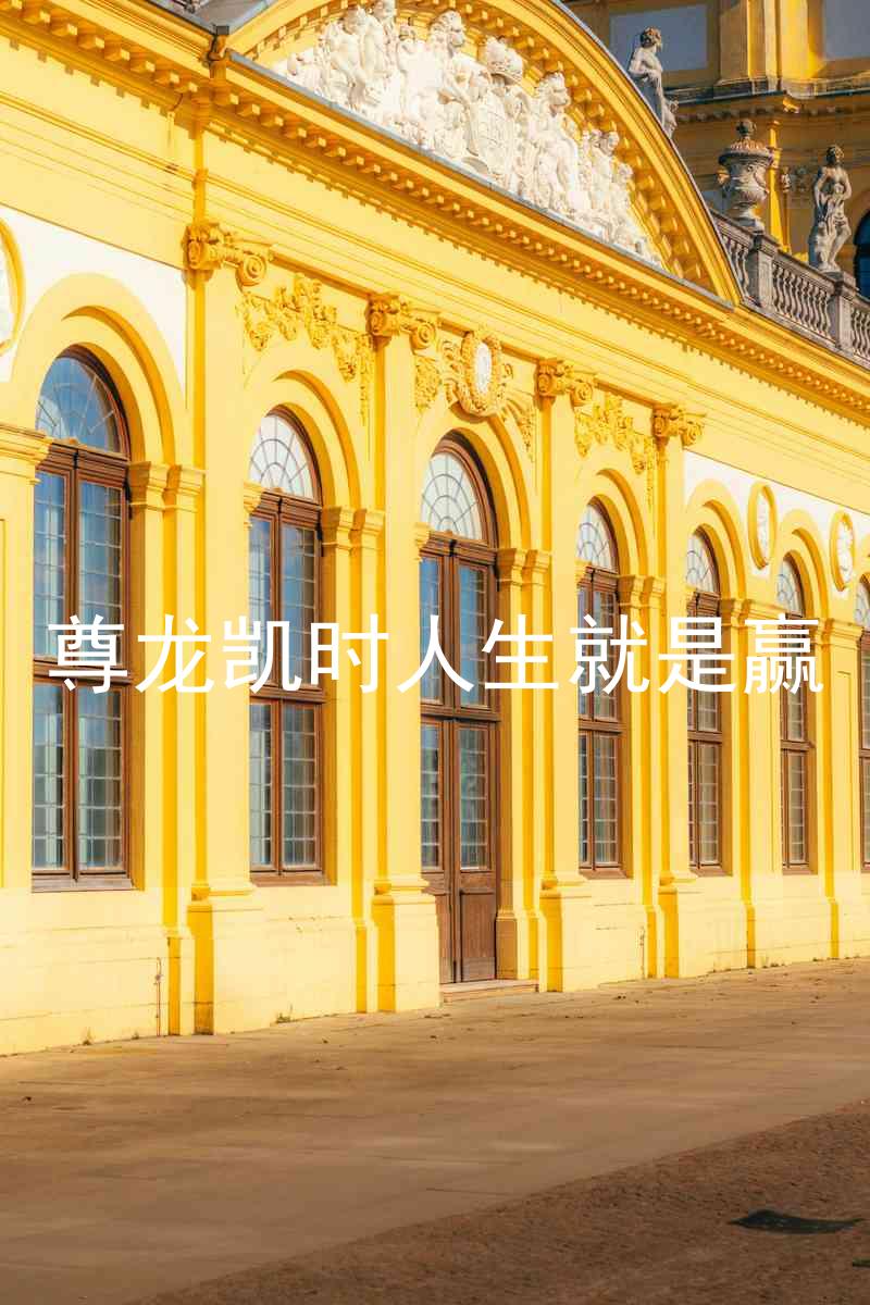 尊龙凯时人生就是赢